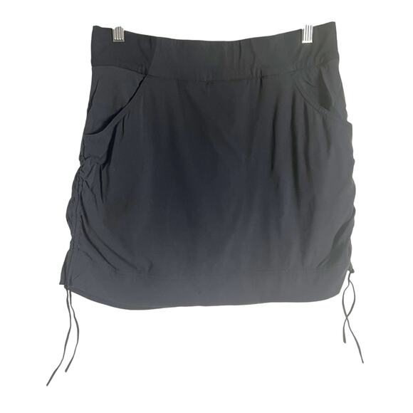 Columbia Anytime Black Casual Side Cinch UPF Mini Skort Size Medium - Picture 5 of 10